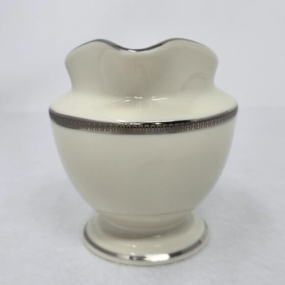 Lenox Presidential Collection Creamer Tuxedo Platinum Ivory Porcelain China - Picture 9 of 12